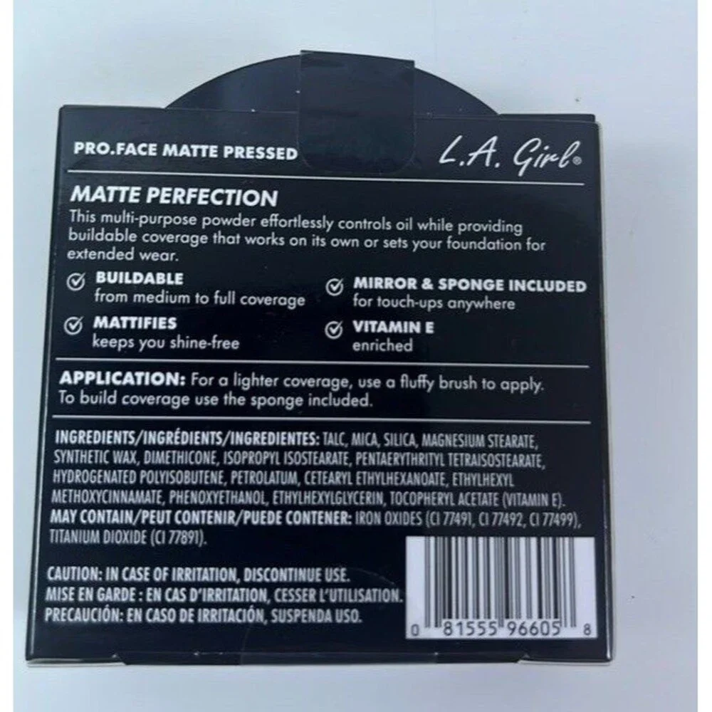 L.A. Girl PRO.face HD Matte Pressed Powder 0.25 Oz Control Oil Buildable